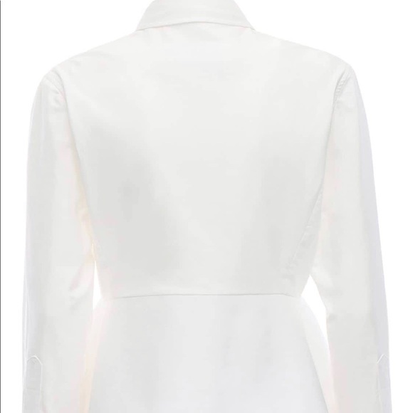 White Fishboned Button down - Picture 4 of 7